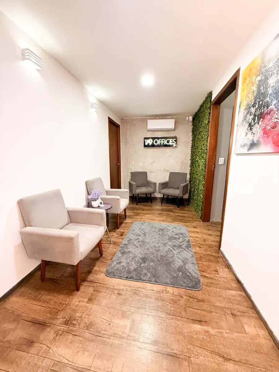 Recepção corporativa para atendimento de clientes de importação — 199 Offices Campo Grande MS